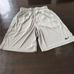 Nike Gray Athletic Shorts with Elastic Waistband